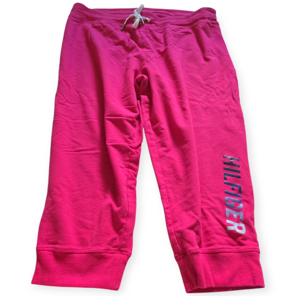 Tommy Hilfiger Pink and Blue Capris Sweatpants Size XL